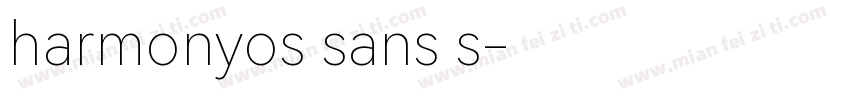 harmonyos sans s字体转换